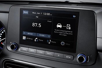 Hyundai Puerto Rico Kona 8 touch screen displays